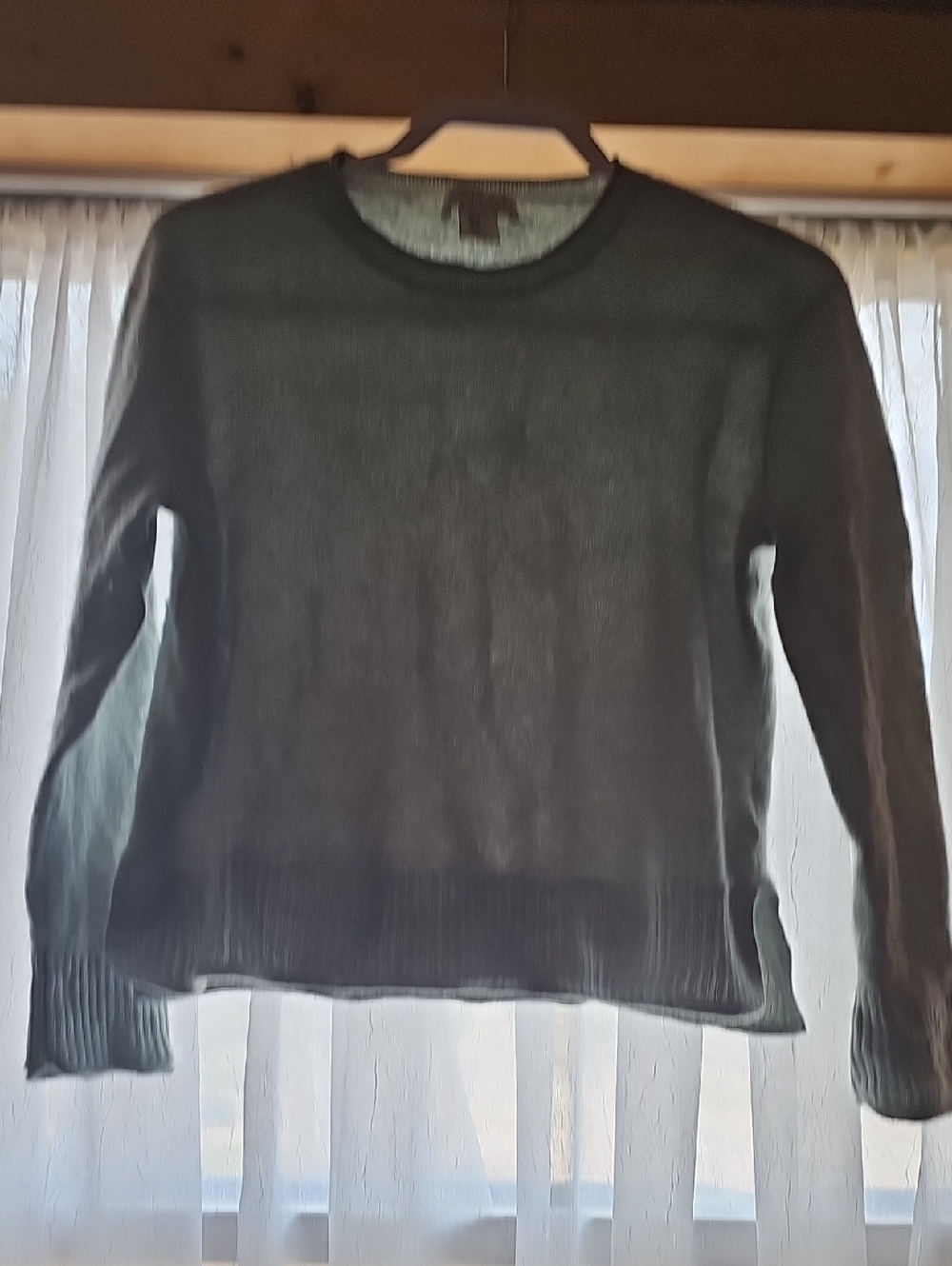 Rachel Zoe Olive Green Lightweight Crewneck Sweater